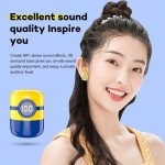 Wholesale TWS Minions Design Style True Wireless Earbuds Touch Control Bluetooth Wireless Headset (Blue Yellow)